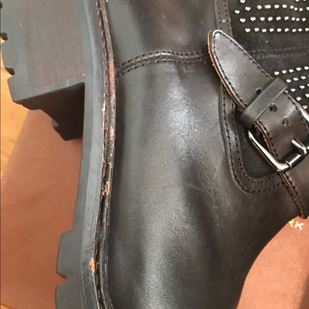 Coach Gates Women’s US Moto Studded Black Boots - Picture 6 of 8